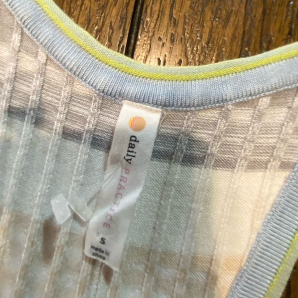 Daily Practice Striped Sleeveless Mini Yoga Dress Size Small B22 - Picture 3 of 6